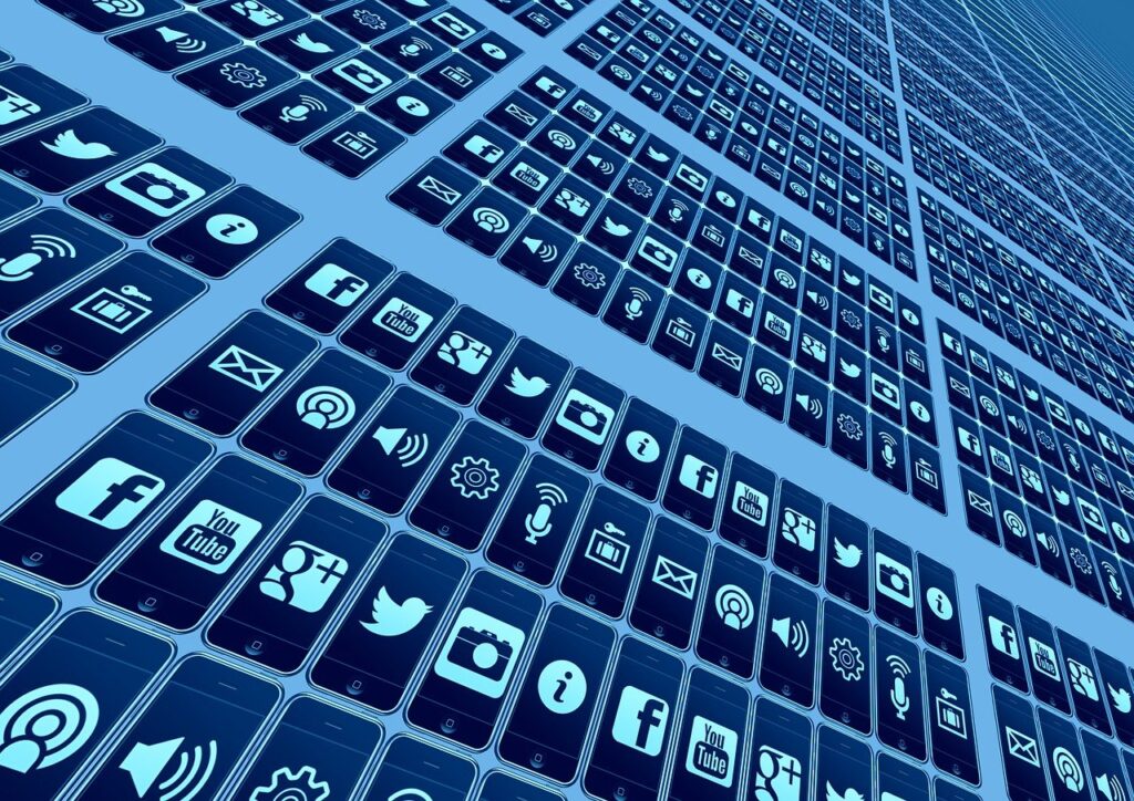 apps, social media, network, internet, social network, logos, facebook, marketing, analysis, concept, social networking, networking, tiktok, icons, website, presentation, multimedia